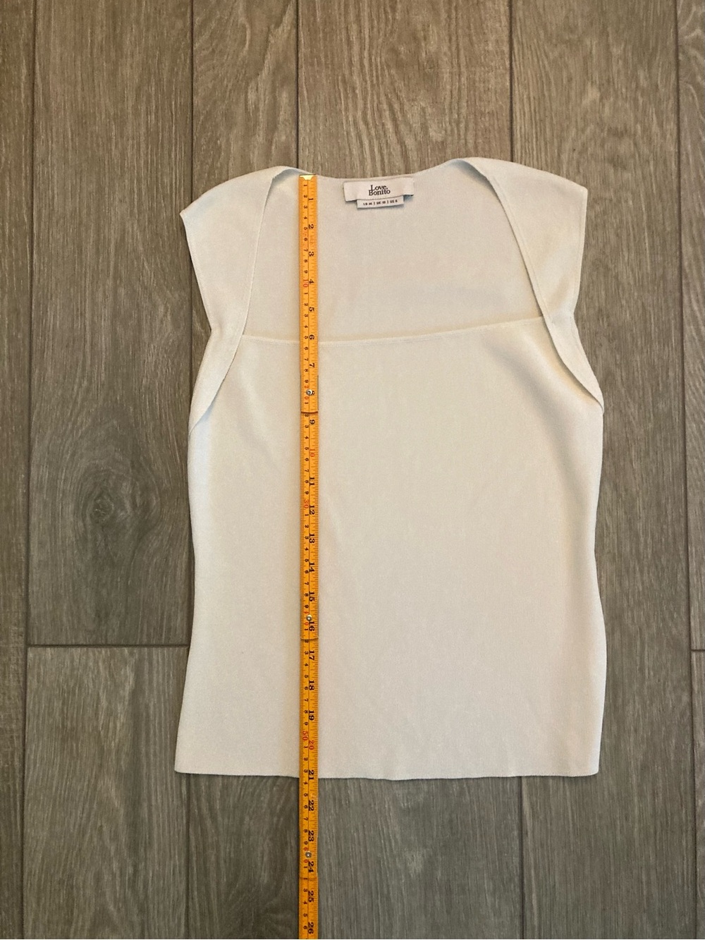 Cream Square-Neck Ribbed Knit Tank - Picture 4 of 5